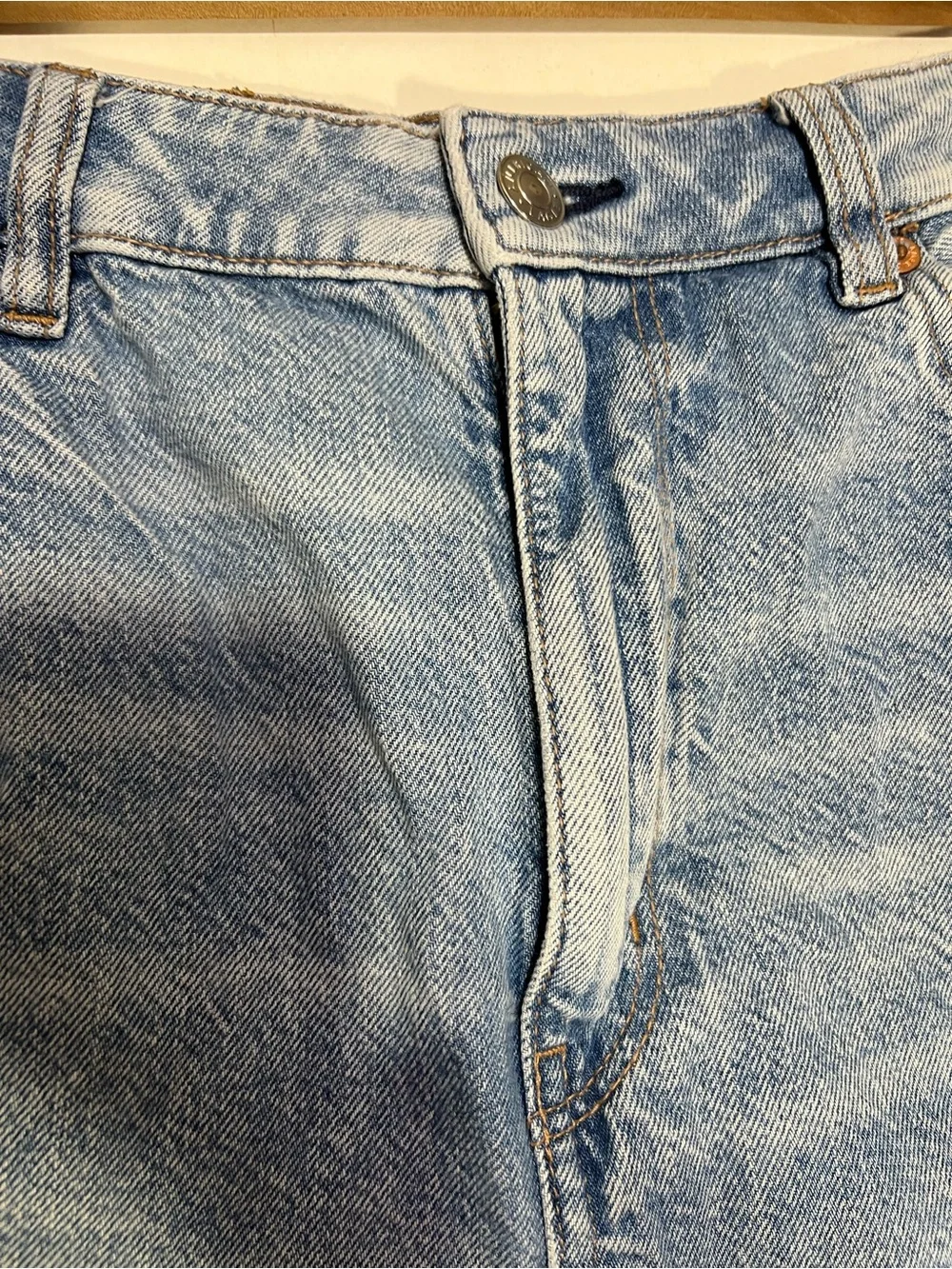 American Eagle Outfitters Light Blue baggy mom short size 12